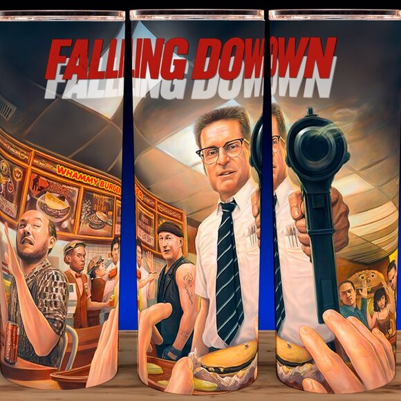 Falling Down 90s Michael Douglas Painting Cup Mug Tumbler 20oz - Picture 1 of 3